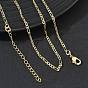 1.8MM Brass Figaro Chain Necklaces for Women, Long-Lasting Plated