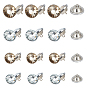 Glass Rhinestone Button, with Platinum Plated Iron Tray, Furniture Decorate, 1-Hole, Flat Round