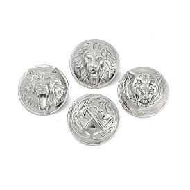 304 Stainless Steel Buttons, 1-Hole, Half Round, Stainless Steel Color