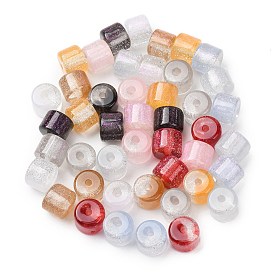 Прозрачный бисер cmолой, блеск бисера, колонка