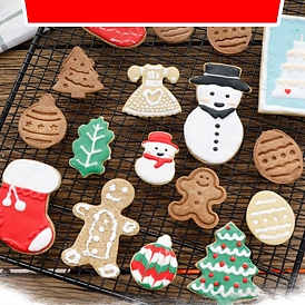 Набор пластиковых штампов для печенья с помадкой, печать печенья печенья впечатление, рождественская тема