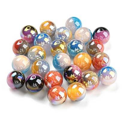 Opaque Acrylic Beads, Round