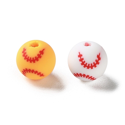 Бусины из полимерной глины , бейсбол