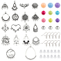 DIY Chandelier Earrings Makings Kit, Including Alloy Links, Acrylic Beads, Brass Earring Hooks, Plastic Ear Nuts
