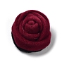 Velvet Cloth Fabric Cabochons, Rose Flower