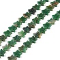 Natural African Jade Beads Strands, Star