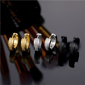 Модная 201 серьги нержавеющей стали обручем