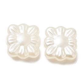 ABS Plastic Imitation Pearl Beads, Flower