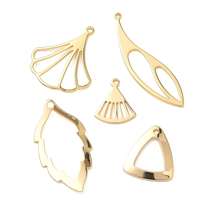 Латунные подвески, полые прелести, без никеля , реальный 18 k позолоченный