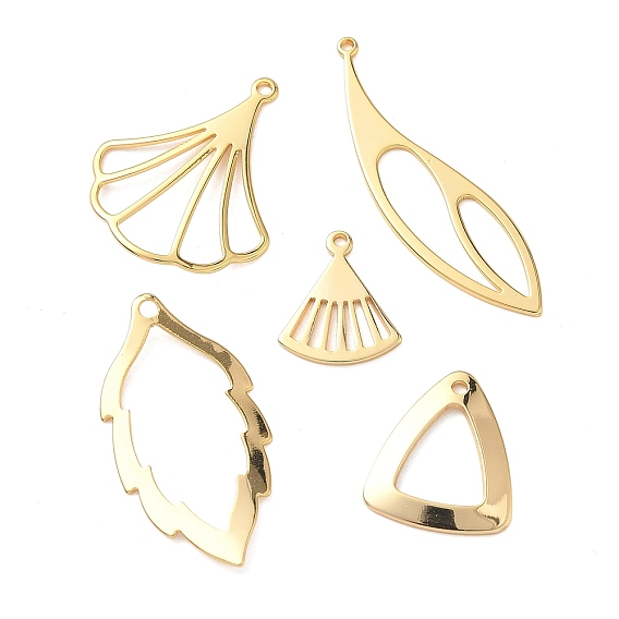 Латунные подвески, полые прелести, без никеля , реальный 18 k позолоченный