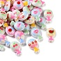 Printed Opaque Acrylic Beads, Fish