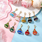 Подвесные украшения из стеклянных бусин и сплава в виде ангела, застежка-лобстер для украшений на сумке