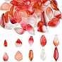 45шт 9 стили прозрачные стеклянные подвески, Petaline
