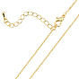 Brass Cable Chain Necklaces Making, with Lobster Claw Clasp