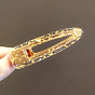 Cellulose Acetate Alligator Hair Clips, Hollow Out Hair Accessories for Girls Women, Teardrop/Rectangle