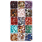 15 Styles Natural & Synthetic Mixed Gemstone Chip Beads, Mixed Dyed and Undyed