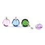 Glass Perfume Bottles Pendants, SPA Aromatherapy Essemtial Oil Empty Bottle Charms
