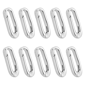 Brass Spring Gate Rings, Oval