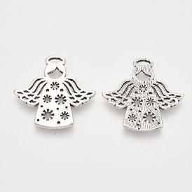 Сплавочные подвески тибетского стиля, ангел, без кадмия и без свинца