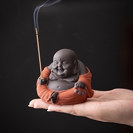 Ceramic Incense Burners, Maitreya Buddha Incense Holders, Home Office Teahouse Zen Buddhist Supplies