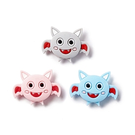 Perles focales en silicone, bébé à mâcher des perles de dentition, chauve-souris