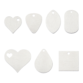 Aluminium Pendants, Stamping Blank Tag, Custom Engraving Name Plate, Business Card Blank, Mixed Shapes
