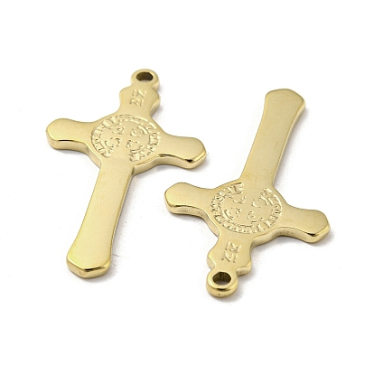 304 Stainless Steel Pendants, Cross Charms, Religion