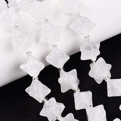 Природных кристаллов кварца бисер нитей, горного хрусталя, звезда, с бисером