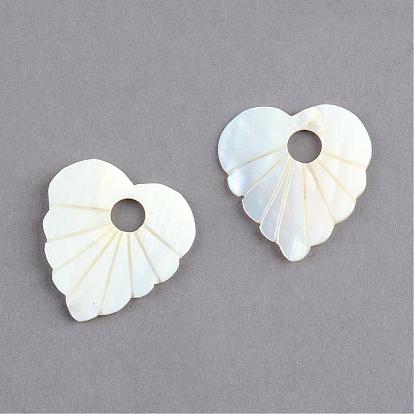 Freshwater Shell Pendants, Leaf