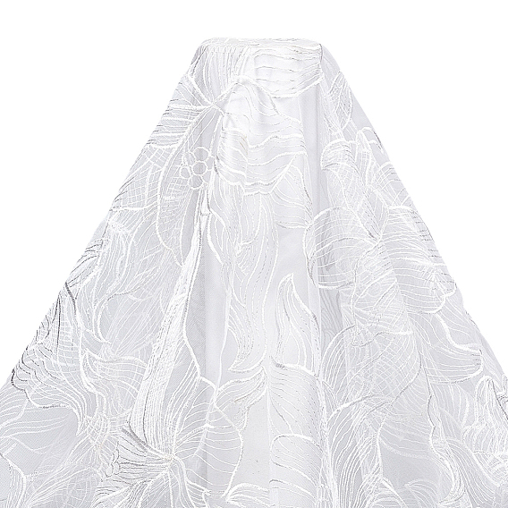 Tissus de dentelle brodée en polyester, accessoires de vêtements de bricolage