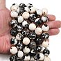 Природные зебры яшмы бисер нитей, граненые, круглые, с бисером