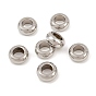 Бусины-рондель из нержавеющей стали с большим отверстием, устойчивые к потускнению