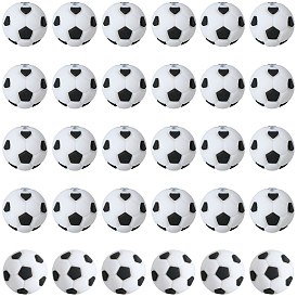 30шт. пищевые силиконовые шарики, футбол