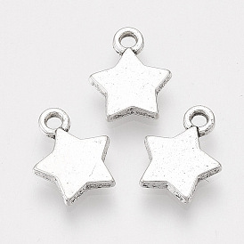 Подвески из сплава в тибетском стиле, без кадмия и без свинца, звезда