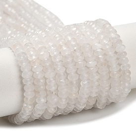 Природных кристаллов кварца бисер нитей, горного хрусталя, граненые, рондель