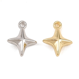 Alloy Charms, Star Charms, Rack Plating, Cadmium Free & Lead Free