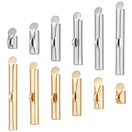 12 стили 304 нержавеющая сталь слайдер на конце застежка трубки, торцевые крышки слайдера