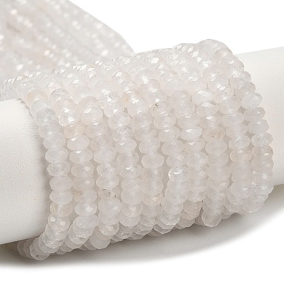 Природных кристаллов кварца бисер нитей, горного хрусталя, граненые, рондель