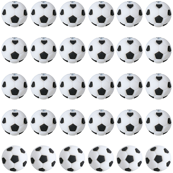 30шт. пищевые силиконовые шарики, футбол