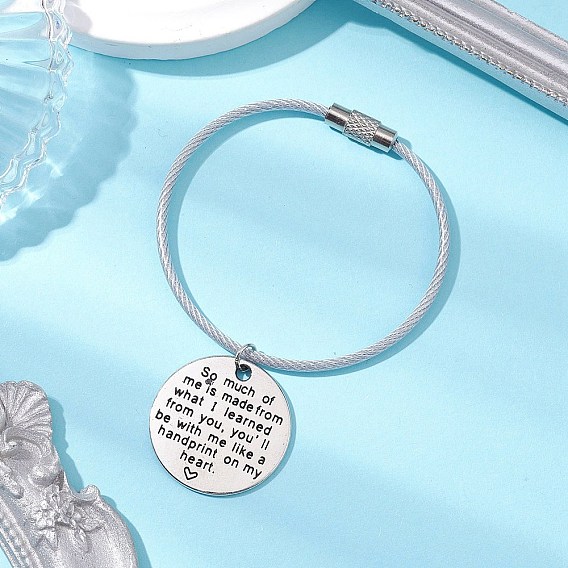 Сплав брелки, с застежкой-цепочкой для ключей из нержавеющей стали