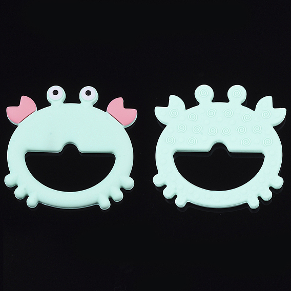 Food Grade Eco-Friendly Silicone Cabochons, Frog