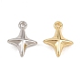 Charms de aleación, encantos estrella, chapado en rack, sin plomo y cadmio