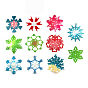 DIY Christmas Snowflake Pendant Food Grade Silicone Molds, Resin Casting Molds, for UV Resin, Epoxy Resin Jewelry Making