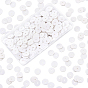 1.5 brins de perles en pâte polymère faites à la main, perles heishi, disque / plat rond