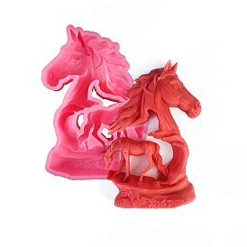 3D Horse DIY Silicone Candle Molds, Aromatherapy Candle Moulds, Scented Candle Making Molds