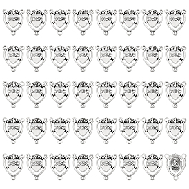 40 Соединения компонентов люстры из сплава в тибетском стиле, священные сердечные связи