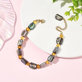 Браслеты из натуральных раковин пауа и янтарных бусин., самородки
