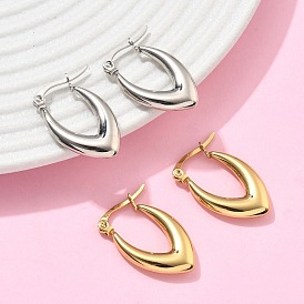 V-образные 201 серьги-кольца из нержавеющей стали, с 304 штифтов из нержавеющей стали, вакуумное покрытие pvd