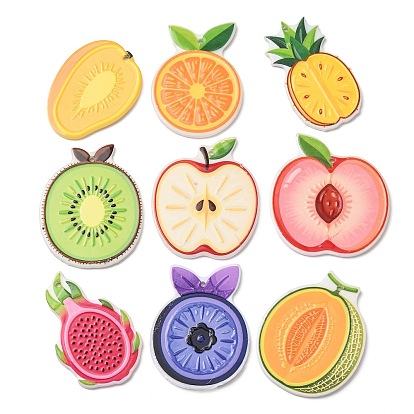 Colgantes acrílicos impresos en relieve, Amuletos de frutas