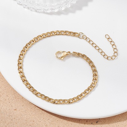 304 браслеты из нержавеющей стали с кубинскими звеньями для женщин